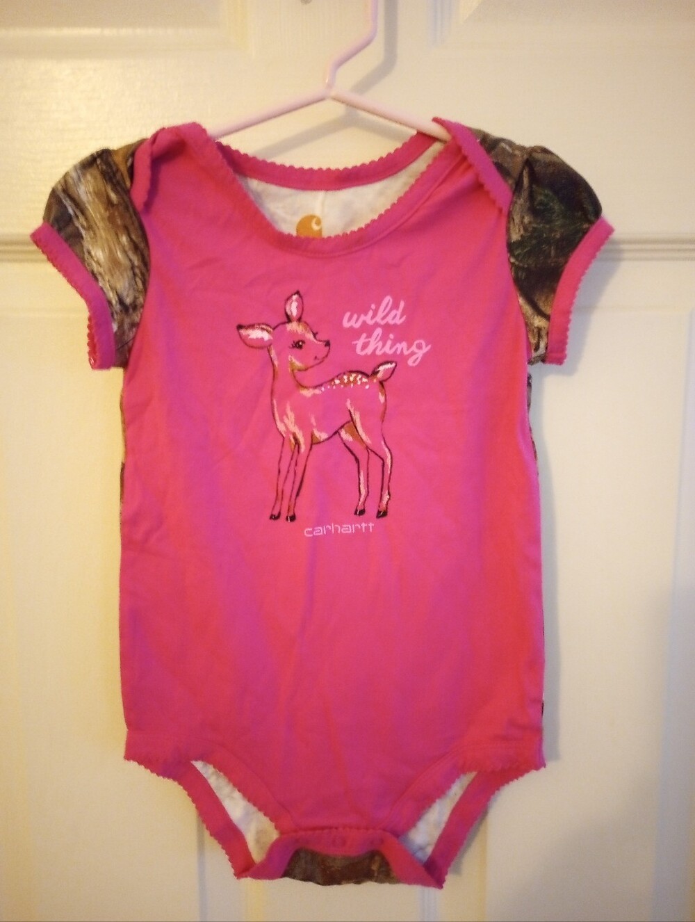 Carhartt Pink Camo 'Wild Thing' One Piece 18m